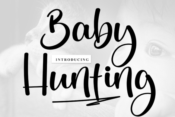 Baby Hunting Font: A Rhythmic Script for Modern Design
