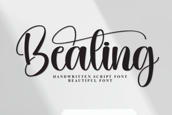Bealing Font: Artisanal Script for Editorial Design