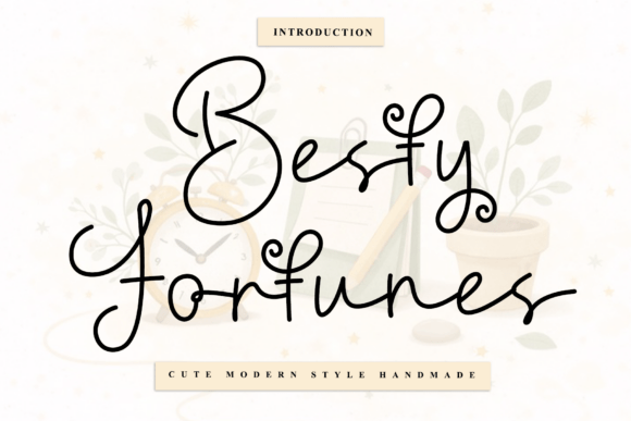 Besty Fortunes: A Rhythmic Script Font for Editorial Design