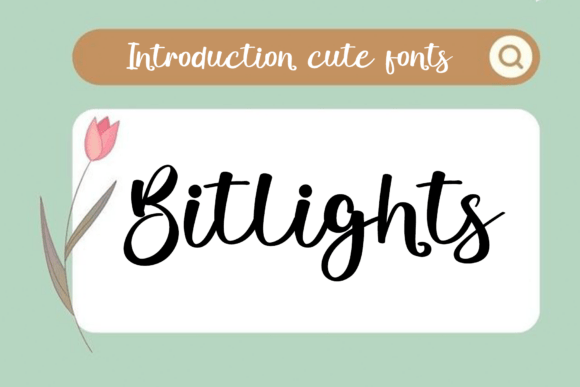 Bitlights: A Rhythmic Script Font for Editorial Design