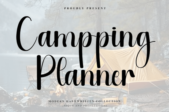 Campping Planner Font for Digital Branding
