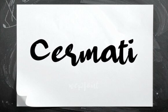 Cermati Script Font for Handmade Creators