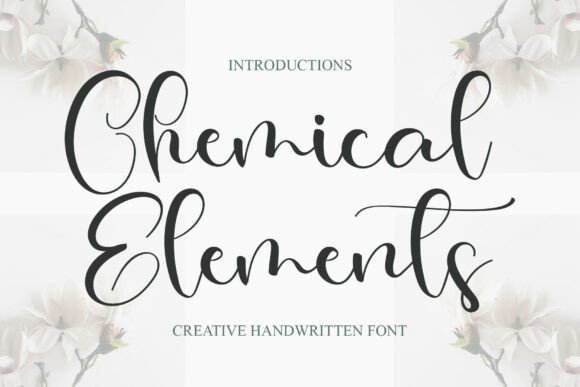 Chemical Elements: A Vintage Script Typeface for Branding