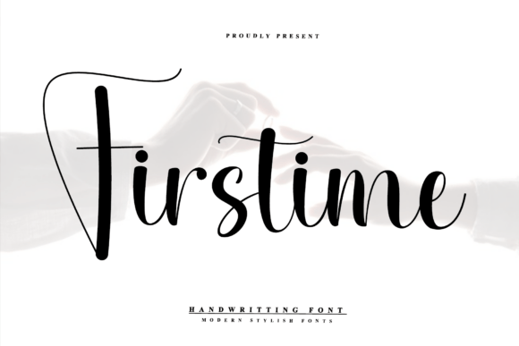 Firstime: A Modern Script Font for Editorial Design