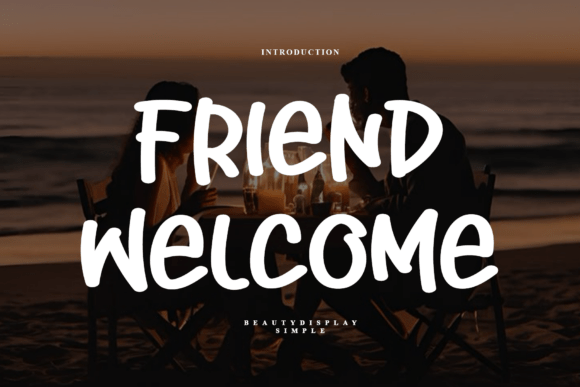 Friend Welcome: A Graceful Script Font for Editorial Design