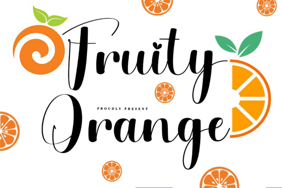 Fruity Orange: A Rhythmic Script Font for Makers