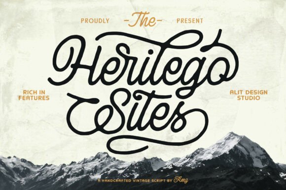 Herilego Sites: A Timeless Script Typeface for Editors