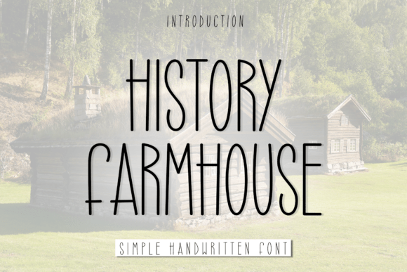 History Farmhouse Font for Modern Web Design