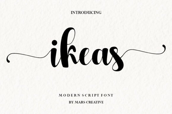 Ikeas: A Modern Script Font for Digital Branding