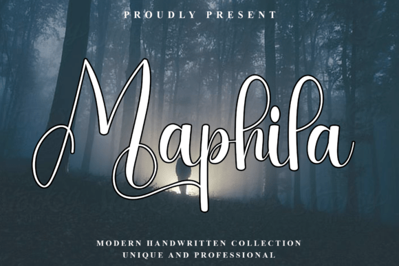 Maphila: A Sophisticated Script Font for Editorial Design