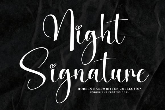 Night Signature Font for Elegant Branding