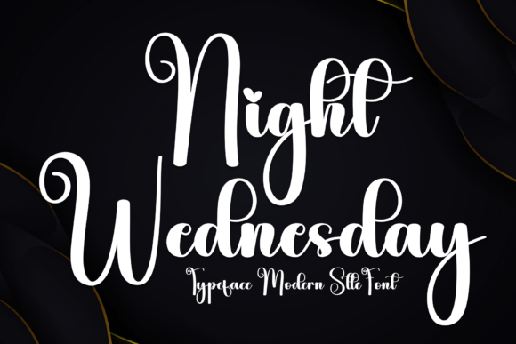 Night Wednesday: A Moonlit Script Font for Makers
