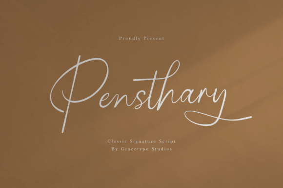 Pensthary: A Signature Font for Elegant Branding