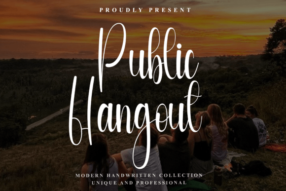 Public Hangout Font for Crafters and Sellers