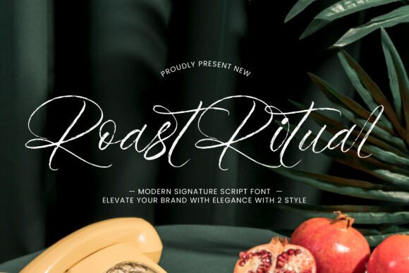 Roast Ritual: A Modern Signature Typeface for Editorial Design