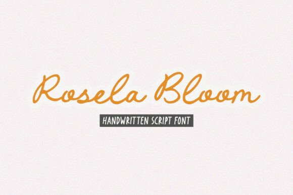 Rosela Bloom: The Elegant Script Font for Branding