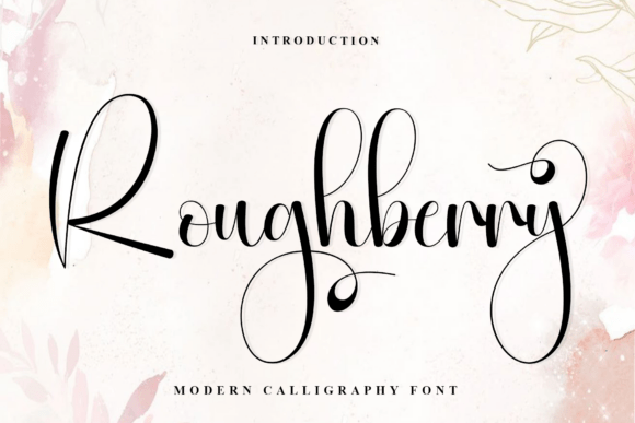 Roughberry: A Modern Script Font for Digital Design