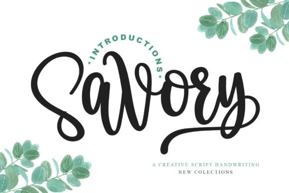 Savory: A Dainty Script Font for Digital Branding