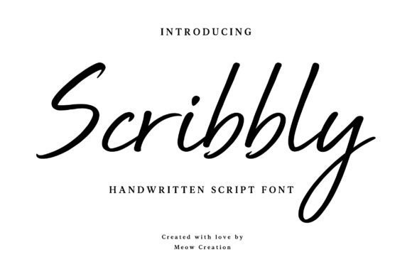 Scribbly: The Handwritten Font for Authentic Branding