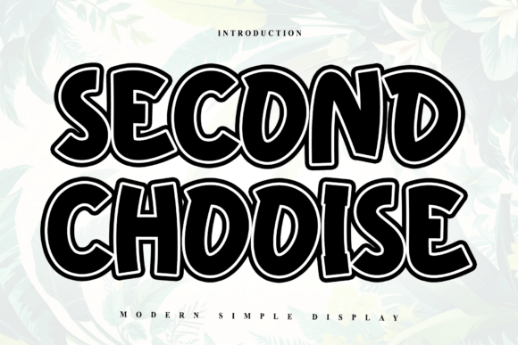 Second Chooise: A Rhythmic Script Typeface for Editorial Design