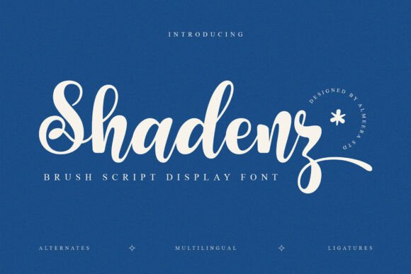 Shadenz Font: Elevating Web Design with Expressive Script
