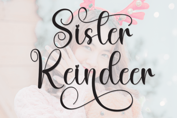 Sister Reindeer Font for Cozy Business Branding