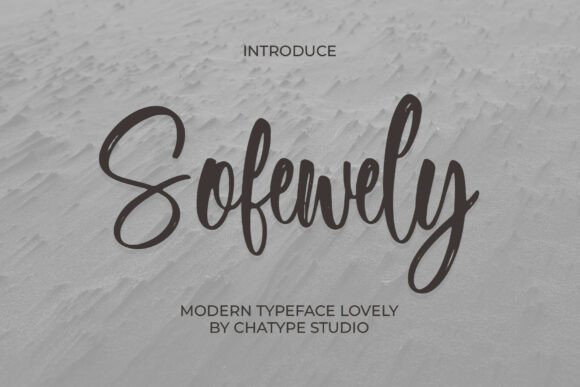 Sofewely: A Modern Script Typeface for Web Design