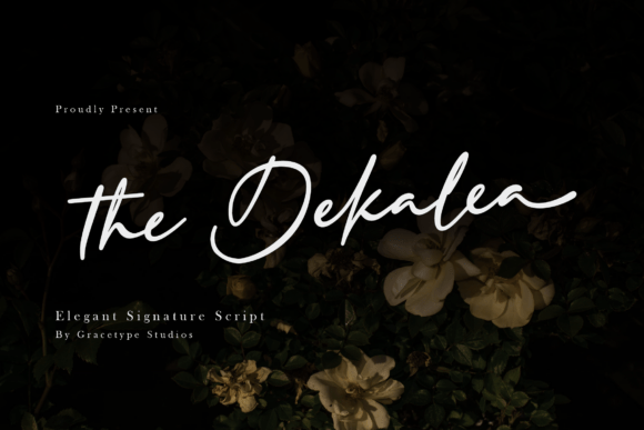 The Dekalea: Elegant Script Font for Branding