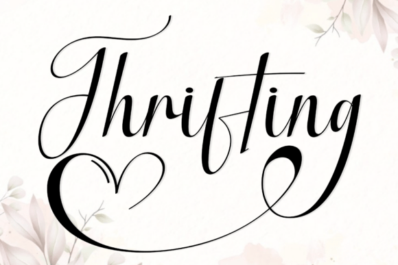 Thrifting Font: Elegant Script for Handmade Brands