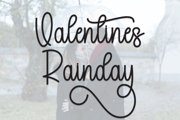 Valentines Rainday: A Playful Script Font for Love