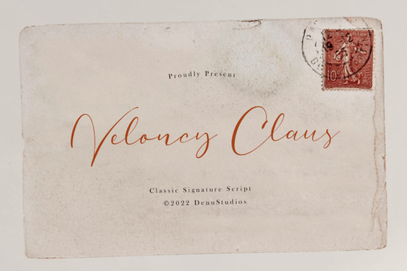 Veloncy Claus: A Signature Font for Elegant Branding