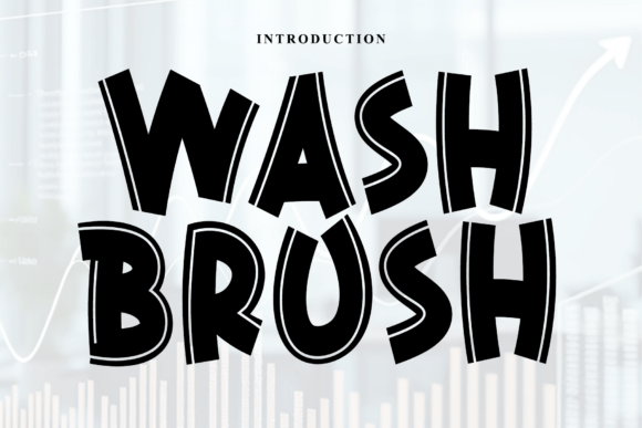 Wash Brush Font for Handmade Labels & Cards