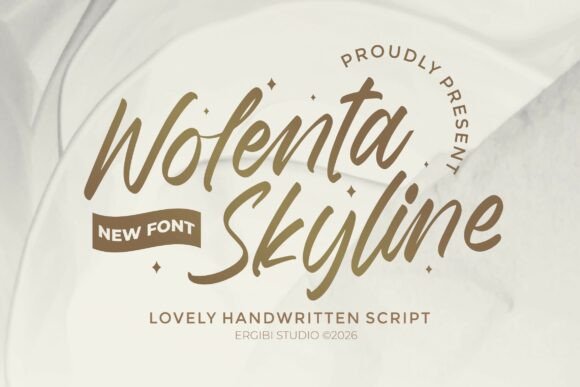 Wolenta Skyline: The Handwritten Font for Digital Brands